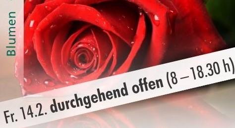 14. Februar - Valentinstag - denke an die Blumen